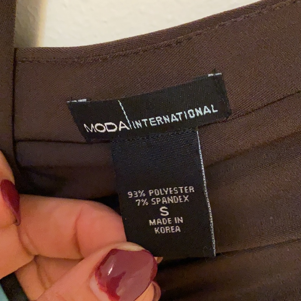 4/$24 Sale Victoria’s Secret Moda Brown Sleeveless Dress, Small - Picture 4 of 5